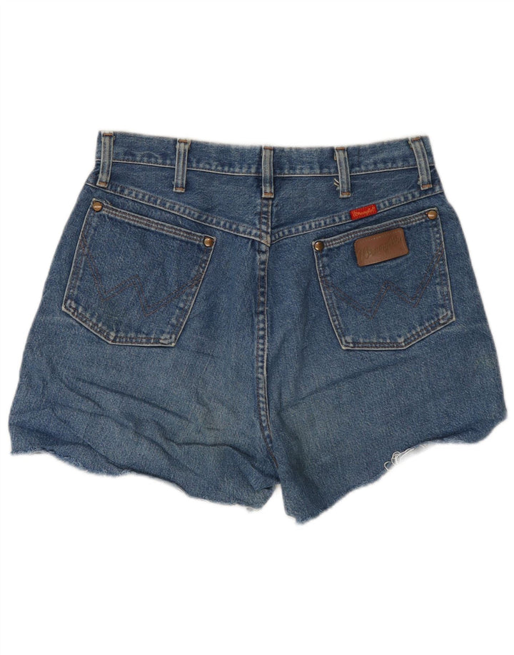 Женские джинсовые шорты Wrangler W30, хлопковые, среднего синего цвета