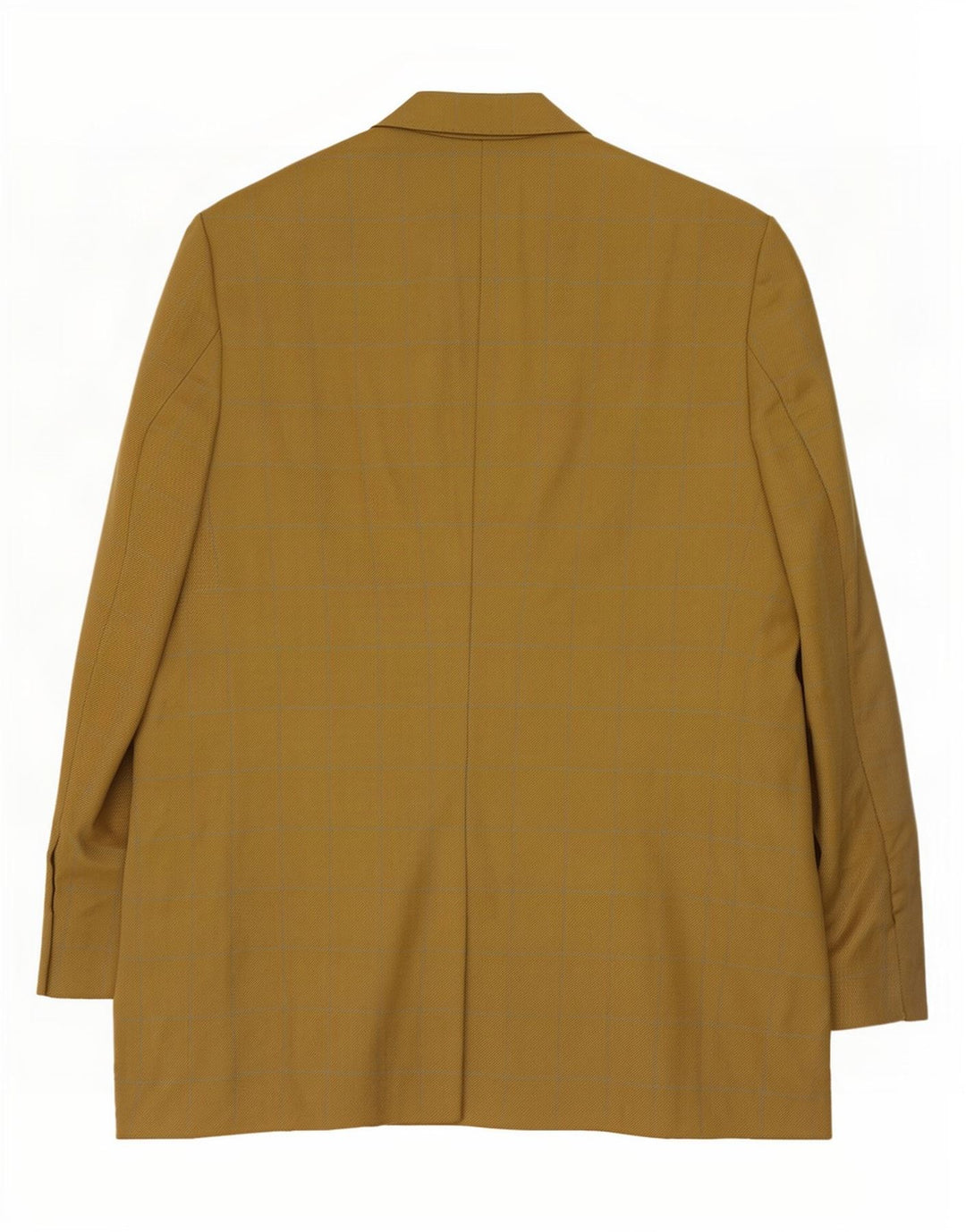 Мужской длинный пиджак с 3 пуговицами Marks & Spencer UK 44 XL в золотую клетку