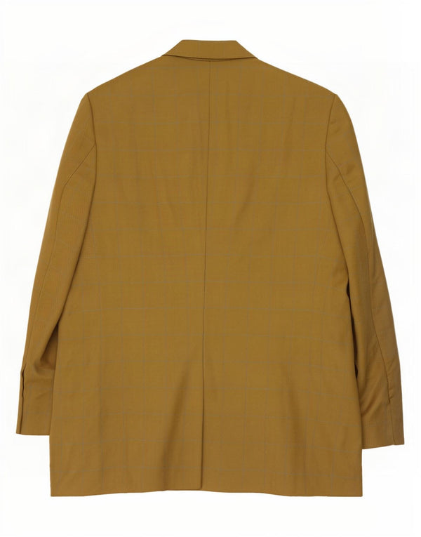 Мужской длинный пиджак с 3 пуговицами Marks & Spencer UK 44 XL в золотую клетку