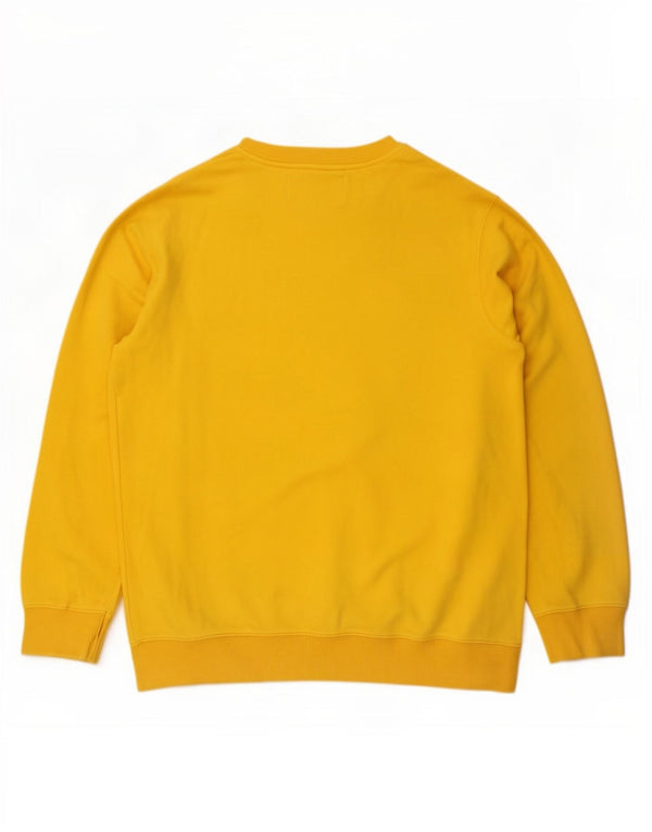 Мужской свитшот с рисунком Calvin Klein Jeans, джемпер XL, желтый хлопок