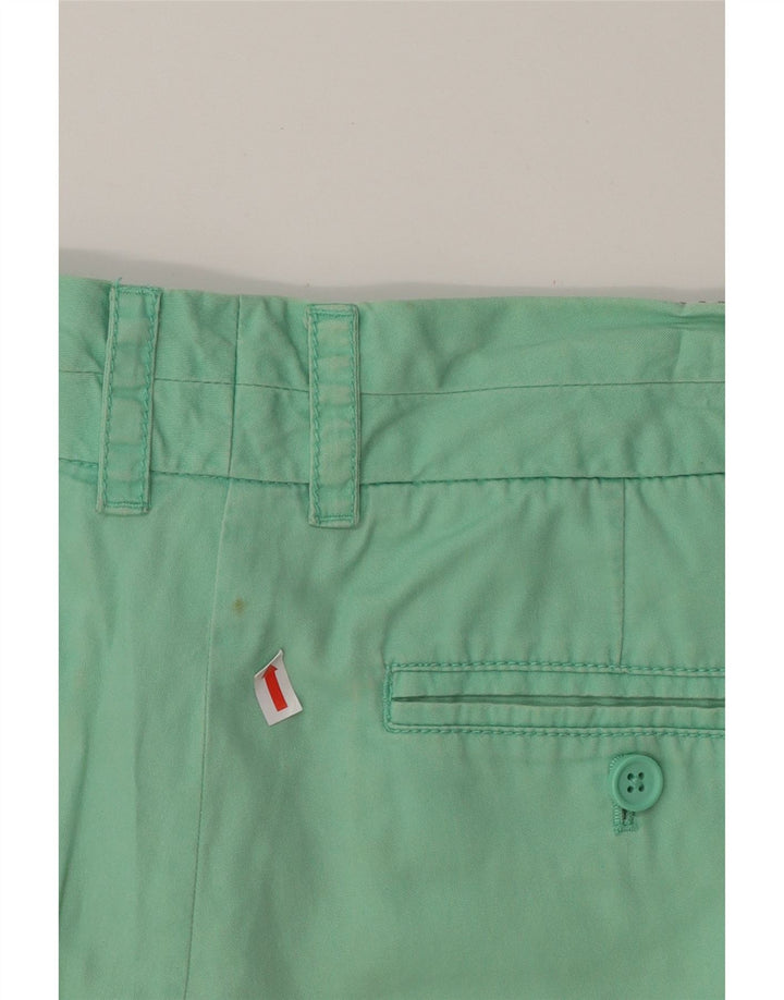 J. CREW Womens Broken In Chino Shorts US 6 Medium W32 Green Cotton Vintage J. Crew and Second-Hand J. Crew from Messina Hembry 