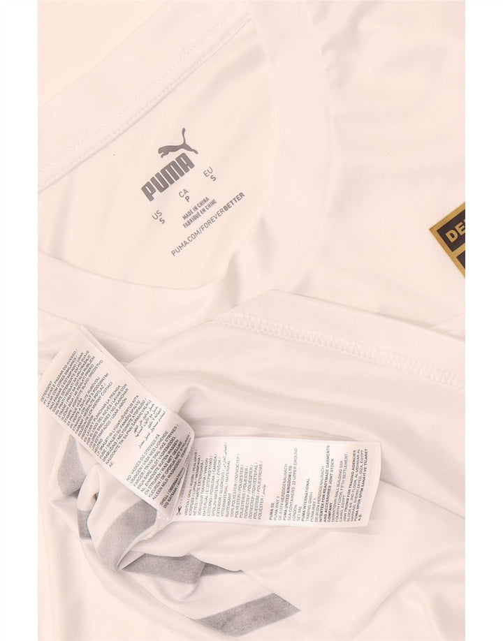Мужская футболка с рисунком Puma Deutshland, маленький белый цвет, полиэстер с цветными блоками