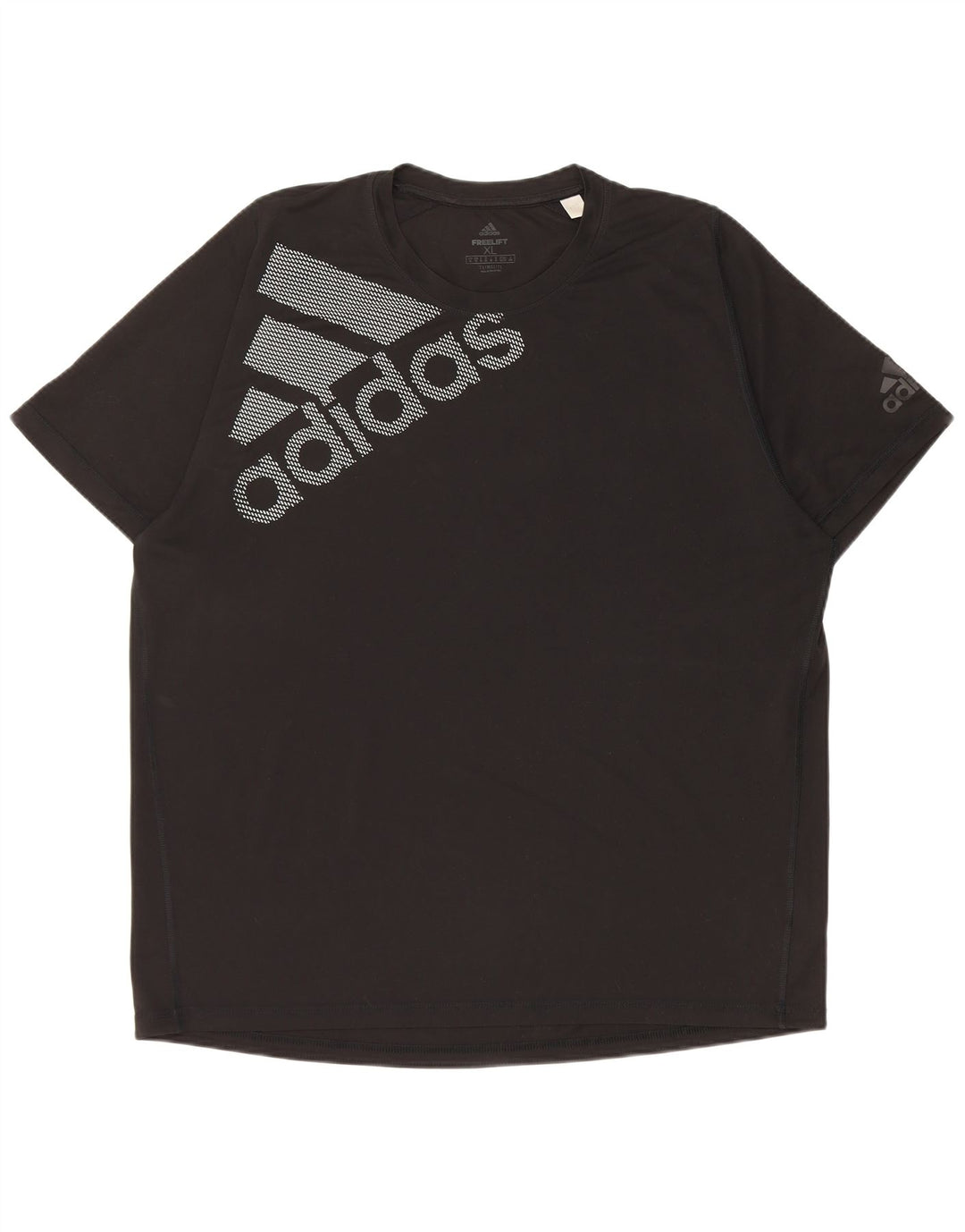 Мужская футболка Adidas Climalite с рисунком Top XL, черный полиэстер