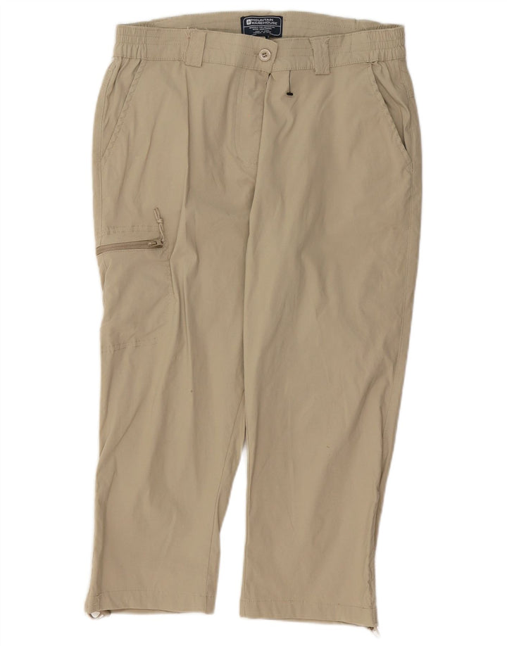 Женские брюки-капри Mountain Warehouse UK 12, средние W30 L19, бежевые