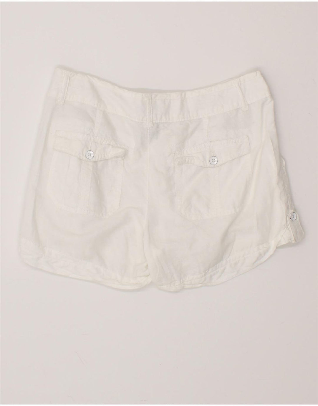 Женские повседневные шорты CONVERSE US 8 Medium W34, белые льняные шорты