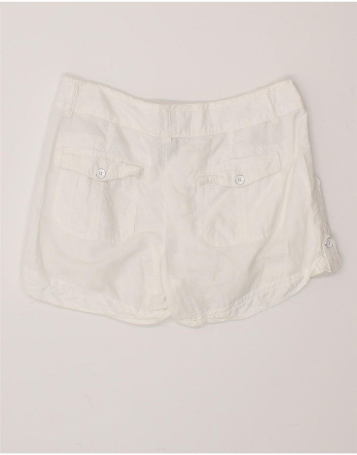 Женские повседневные шорты CONVERSE US 8 Medium W34, белые льняные шорты
