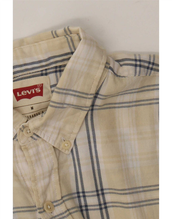 Мужская рубашка Levi's среднего желтого цвета в клетку