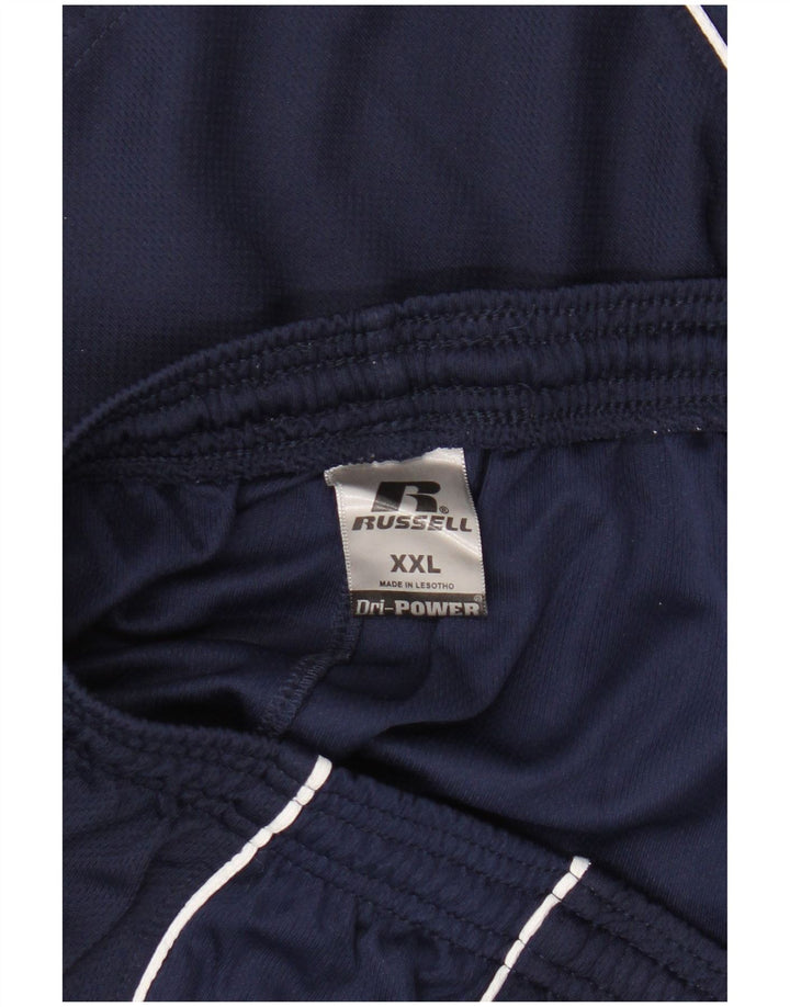 Мужские спортивные шорты Russell Athletic 2XL темно-синие из полиэстера