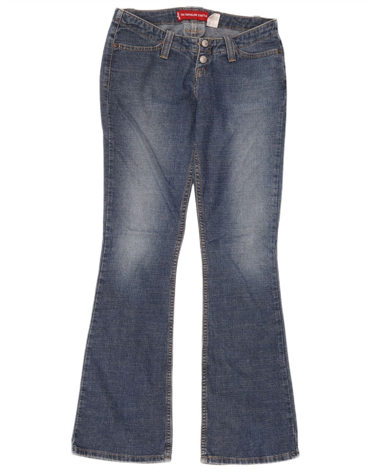 Женские джинсы Levi's 520 Super Low Flared, США 7, средний W28 L32, синий хлопок