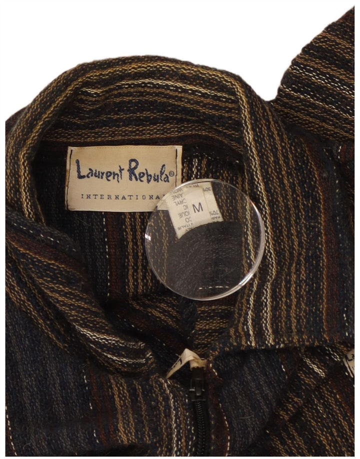 Винтажная мужская фланелевая рубашка среднего цвета, разноцветный акрил