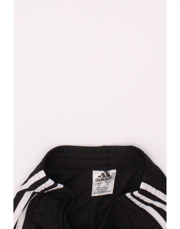 Спортивные шорты Adidas для девочек 3-4 лет, черный полиэстер
