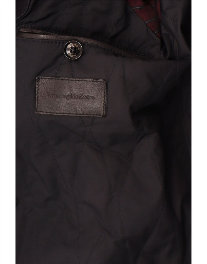 Ermenegildo Zegna Мужской пиджак на 2 пуговицах IT 48 Medium Navy Blue Classi