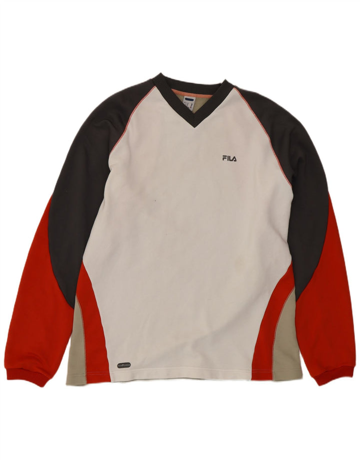 Мужской свитер FILA Jumper XL Разноцветный полиэстер с цветными блоками