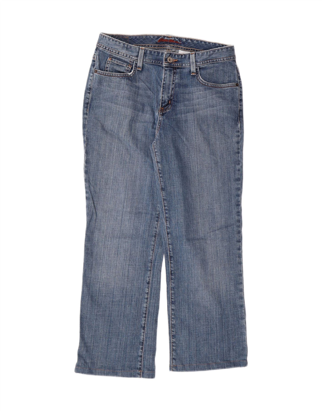 Женские прямые джинсы EDDIE BAUER US 8 Medium W30 L25, 28 Синий хлопок