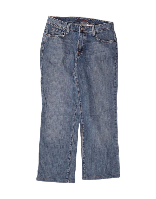 Женские прямые джинсы EDDIE BAUER US 8 Medium W30 L25, 28 Синий хлопок