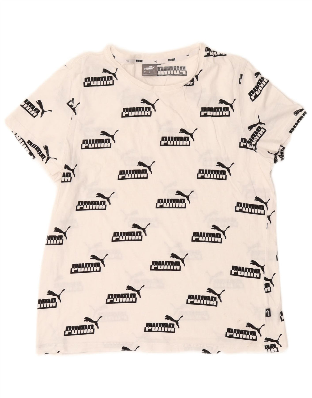Женская футболка с рисунком Puma Top UK 16, большая белая