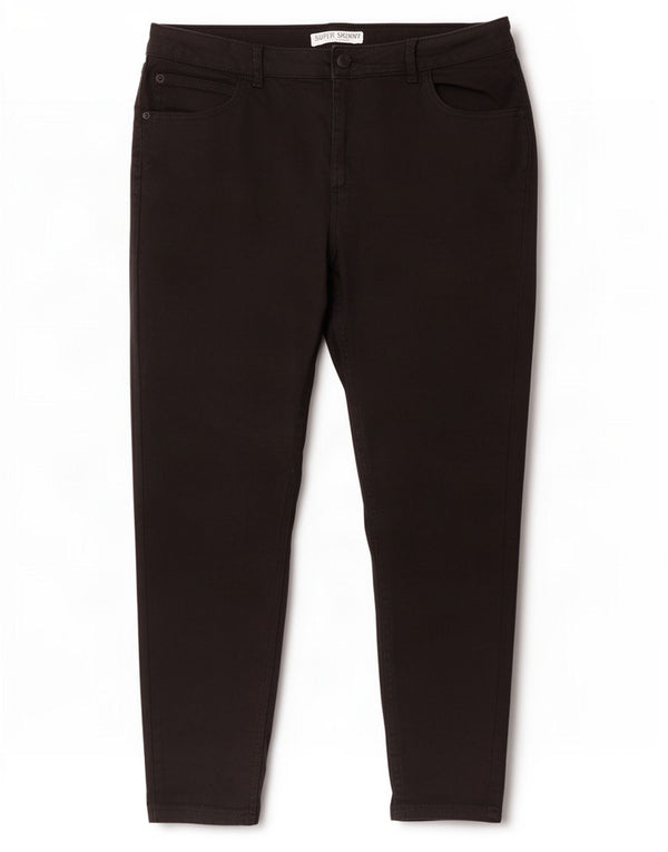 Женские укороченные брюки Marks & Spencer UK 14, большие W34 L26, черные
