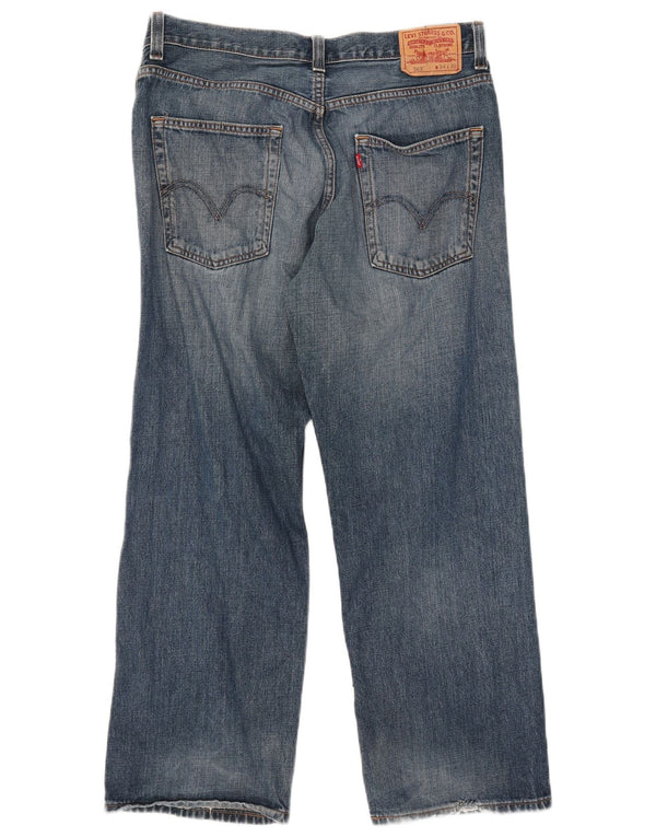 Мужские прямые джинсы свободного кроя Levi's 569 W34 L30, синий хлопок