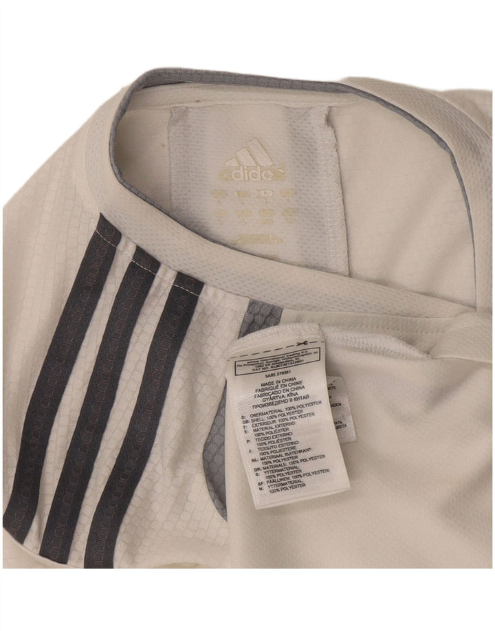 Мужской жилет Adidas Climalite, большой белый полиэстер с цветными блоками