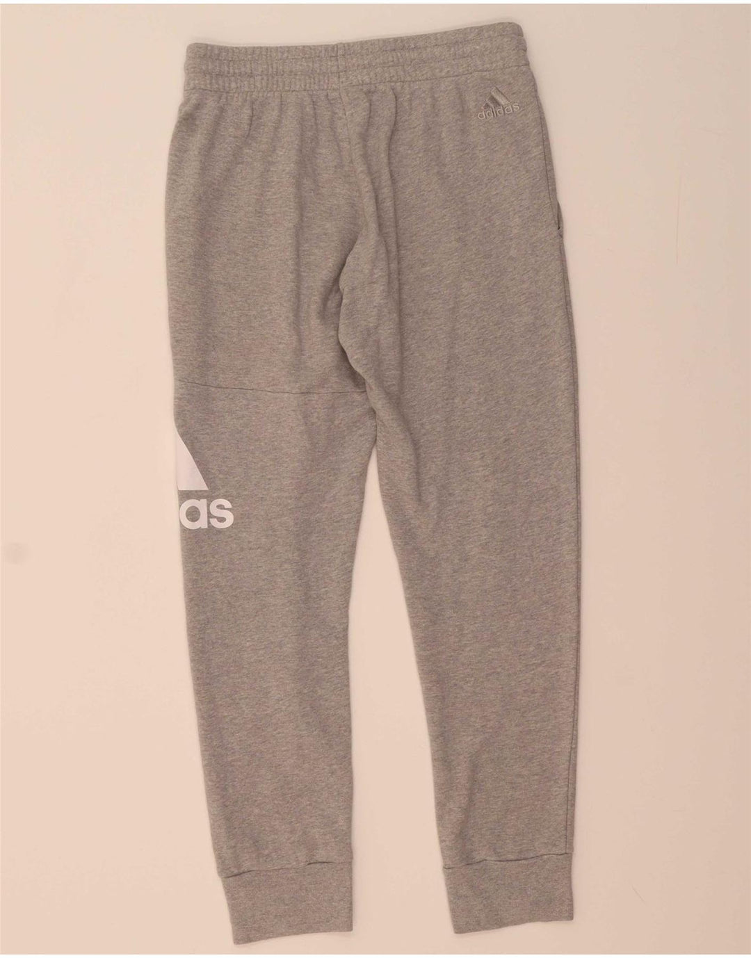 ADIDAS Mens Graphic Tracksuit Trousers Joggers Medium Grey Cotton
