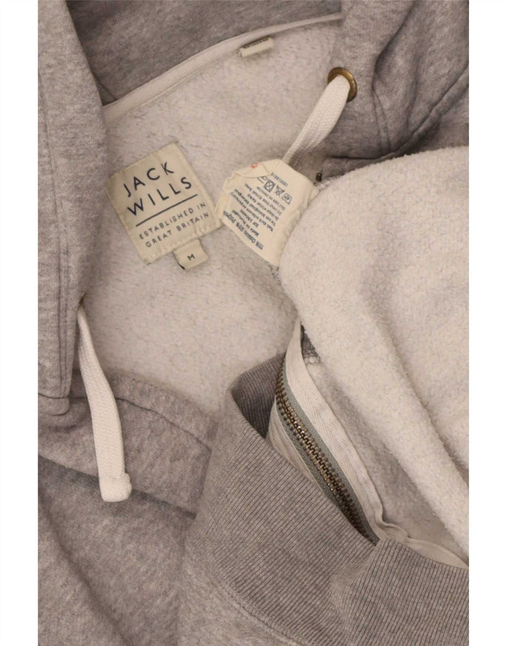Мужской свитер с капюшоном на молнии Jack Wills, средний серый хлопок с крапинками