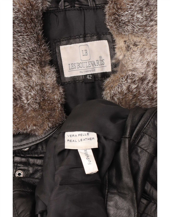 Женская кожаная куртка Lesboulevards IT 42 Medium Black Leather