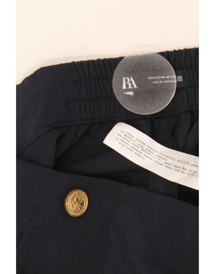 Женские зауженные брюки чинос Zara Medium W28 L26 Темно-синий полиэстер