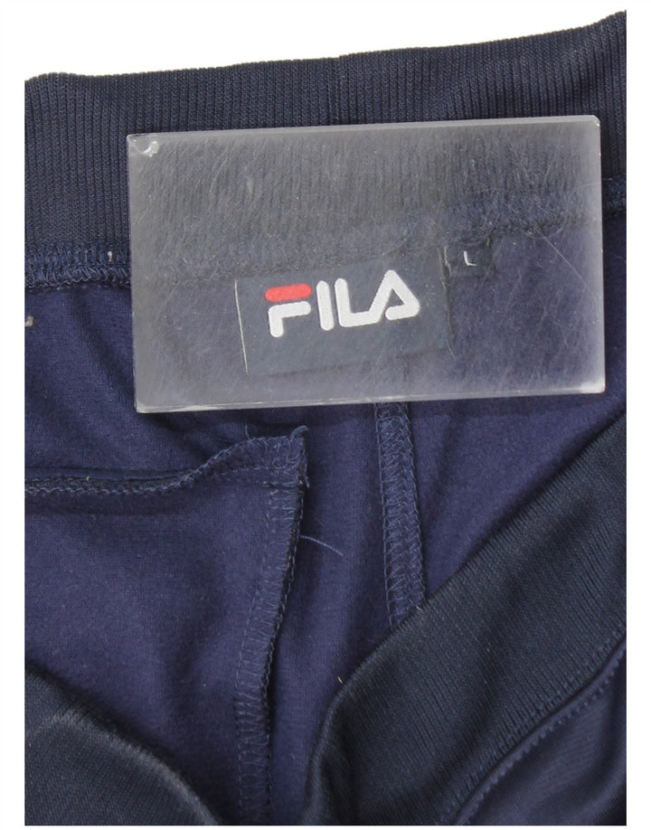 Мужские спортивные брюки Fila, джоггеры, большие темно-синие, полиэстер