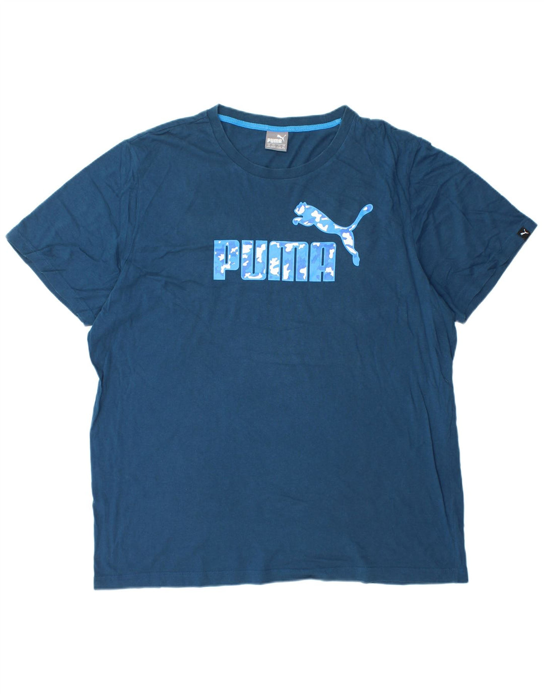 Мужская футболка с рисунком PUMA Top 2XL Темно-синий