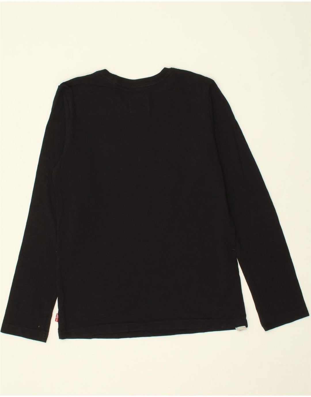 LEVI'S Boys Graphic Top Long Sleeve 13-14 Years Black Cotton Vintage Levi's and Second-Hand Levi's from Messina Hembry 