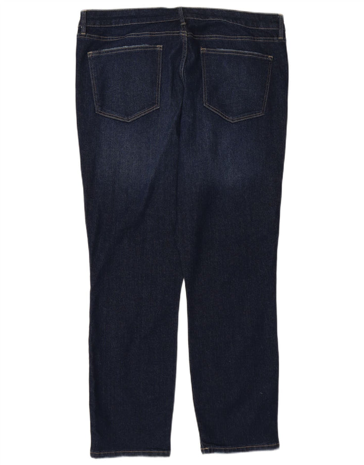 Женские прямые джинсы TOMMY HILFIGER с высокой посадкой США 16 2XL W38 L28 Темно-синие