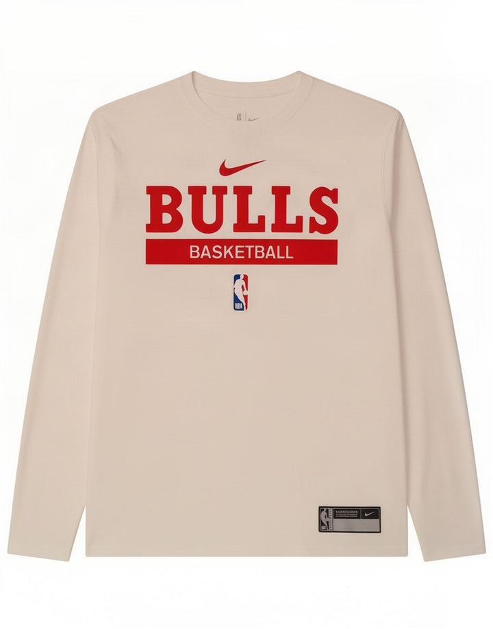 Мужские кроссовки Nike Chicago Bulls с рисунком, длинный рукав, большой белый полиэстер