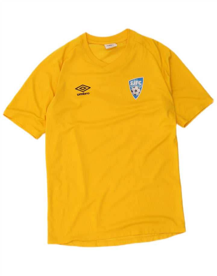 Umbro Мужская футболка с рисунком, маленькая, желтая