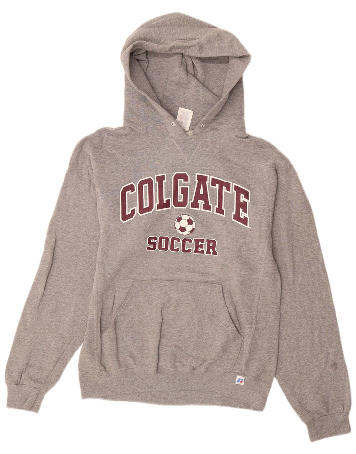 Мужской джемпер с капюшоном RUSSELL ATHLETIC, маленький серый, полиамид