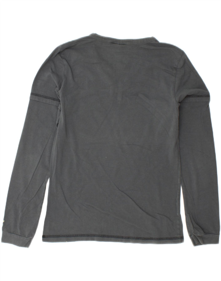 PUMA Womens Graphic Top Long Sleeve UK 16 Large  Grey Geometric