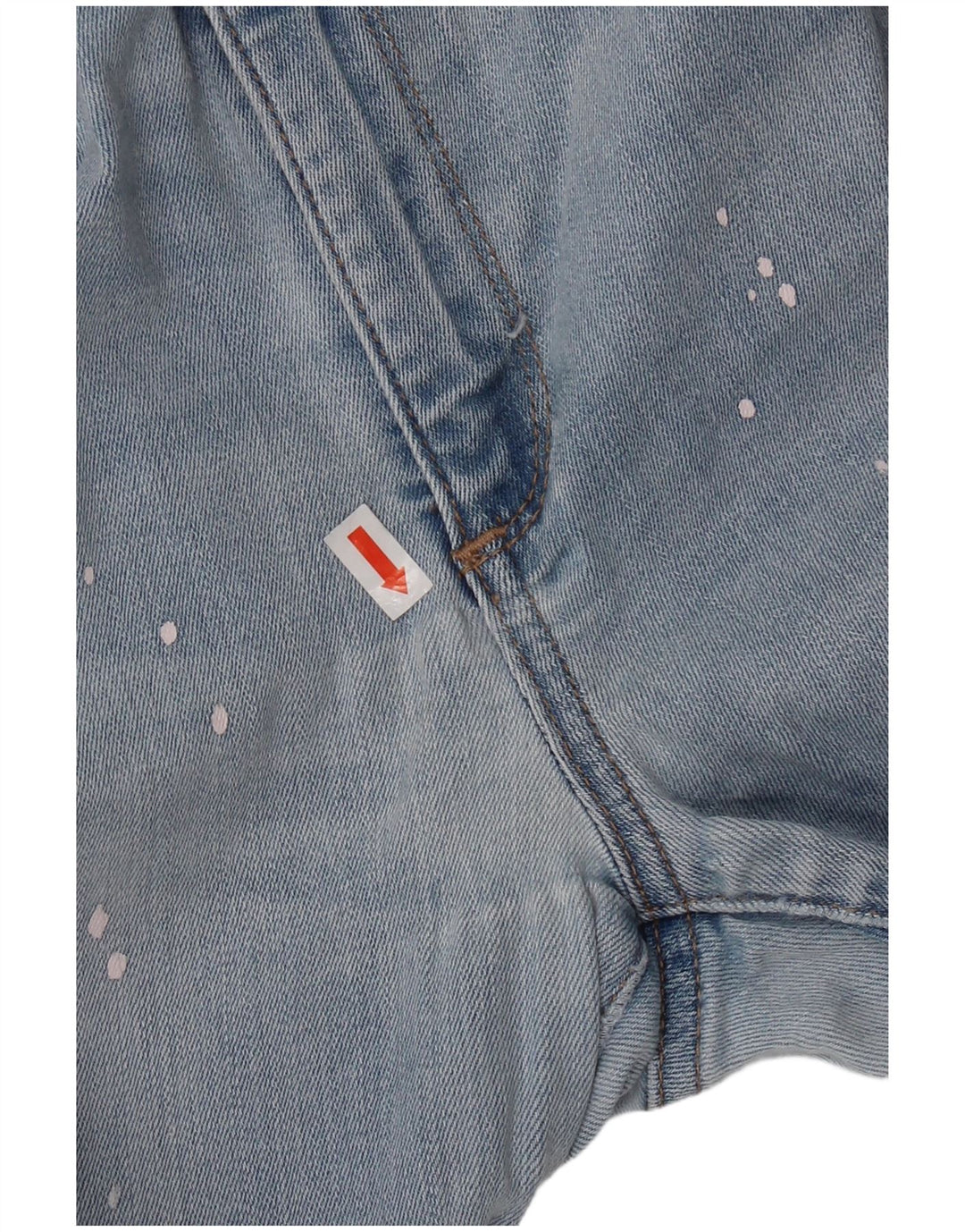 Женские джинсы скинни Gap W30 L27, хлопок в синие пятна