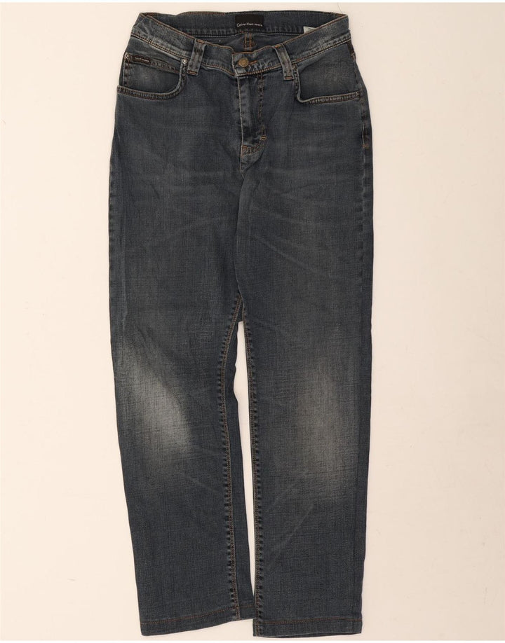 Мужские прямые джинсы Calvin Klein W33 L28, синий хлопок