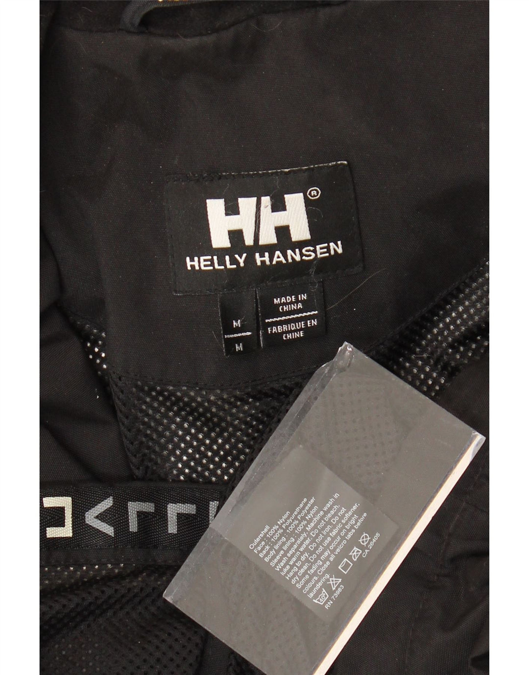 HELLY HANSEN Мужская куртка-дождевик с капюшоном UK 38, средний черный нейлон