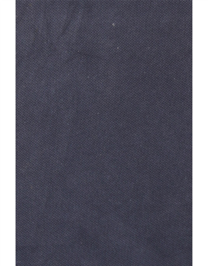 Мужская рубашка-поло Reebok, темно-синяя, хлопковая