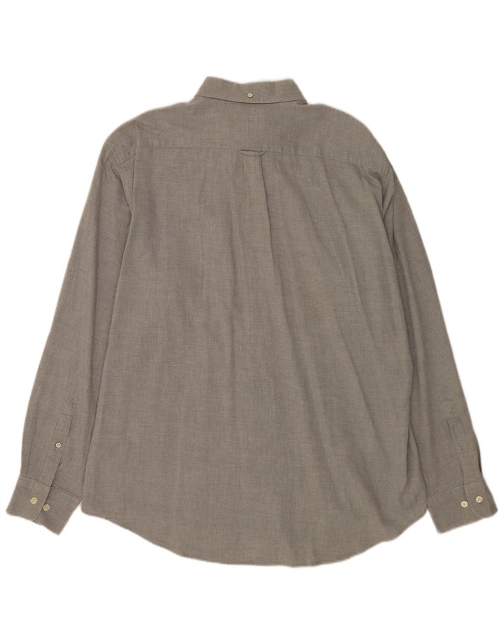Мужская рубашка стандартного кроя Gant XL, серая, хлопок