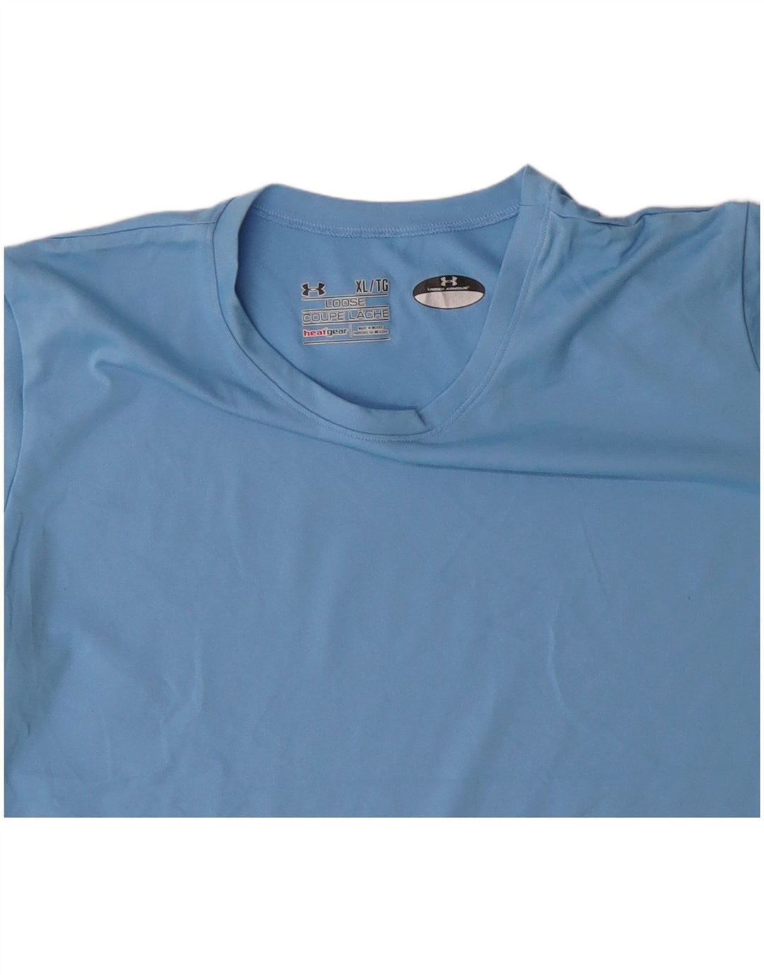 Женская футболка Heat Gear Under Armour Top UK 18 XL, синий полиэстер