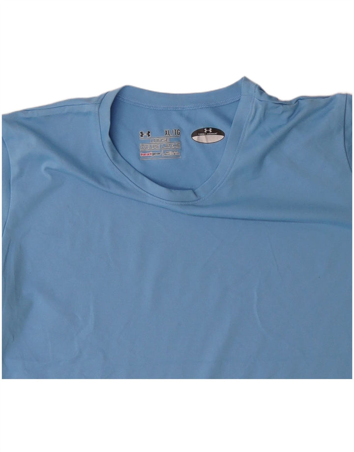 Женская футболка Heat Gear Under Armour Top UK 18 XL, синий полиэстер