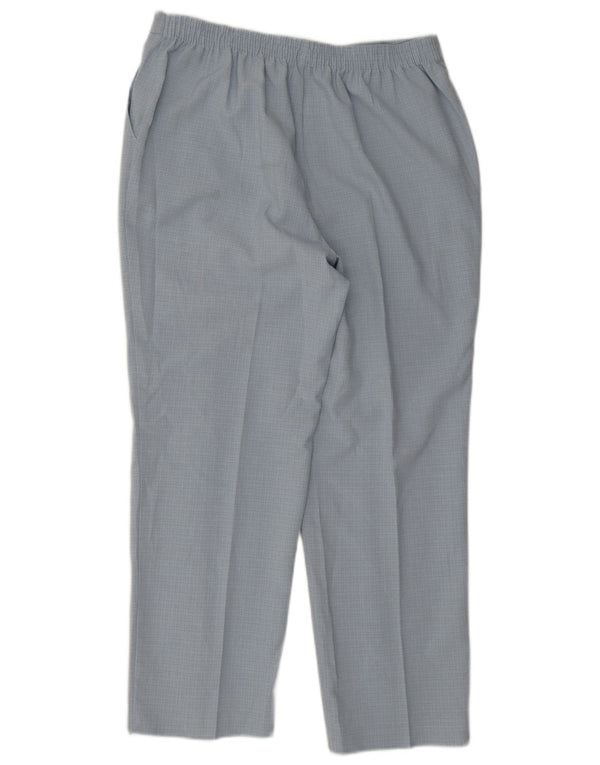Женские брюки чинос Marks & Spencer UK 16, большие W32 L26, синие в клетку