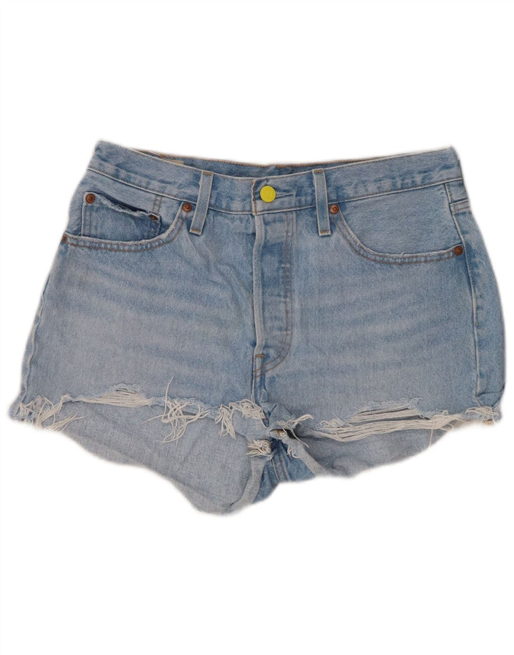 Женские джинсовые шорты LEVI'S 501 W29, средний синий хлопок