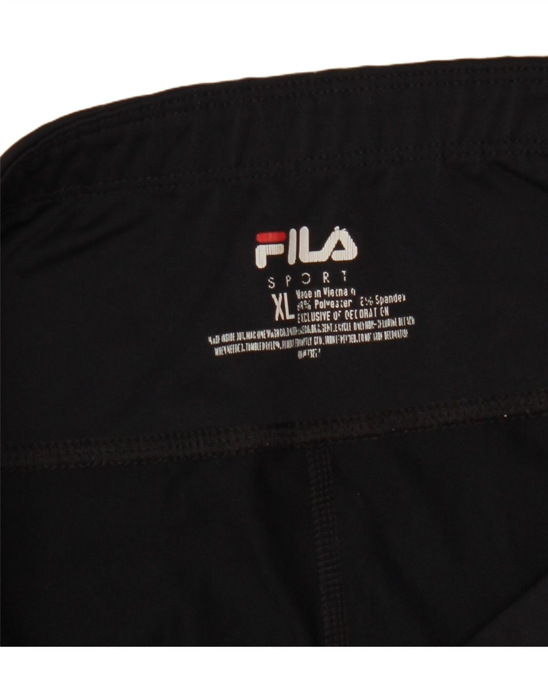 Женские леггинсы-капри Fila UK 18 XL, черные, полиэстер с цветными блоками