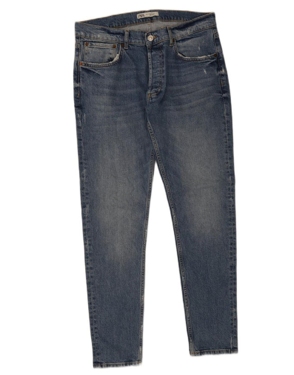 Мужские джинсы скинни Zara EU 44, большие W34 L31, синие