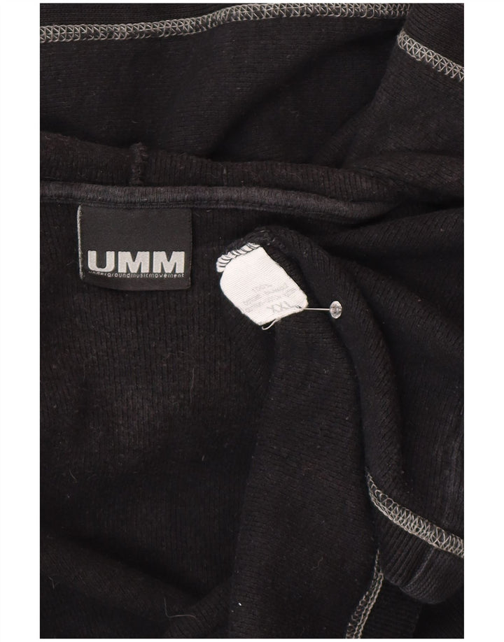 Мужской кардиган с капюшоном UMM 2XL, черный хлопок