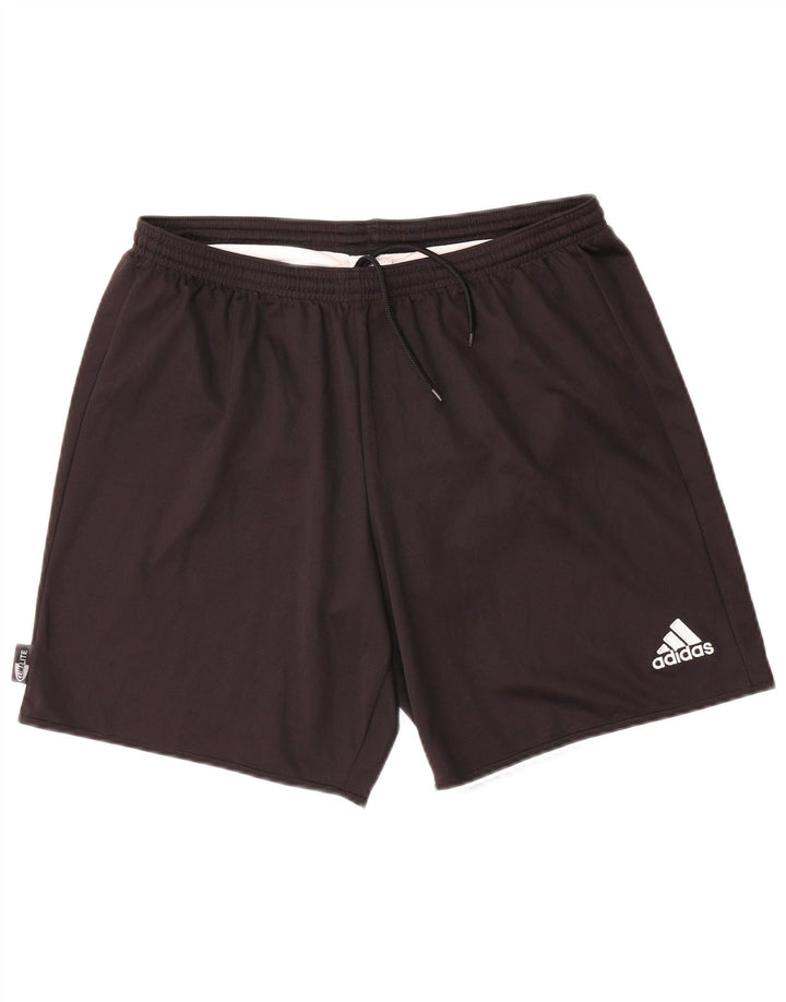 Мужские спортивные шорты Adidas Climalite, средний черный полиэстер