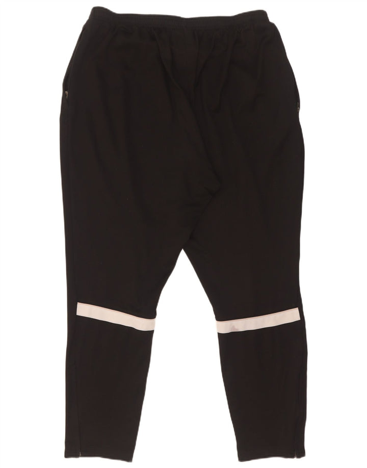 Мужские спортивные брюки Nike Dri Fit 2XL, черные, полиэстер с цветными блоками