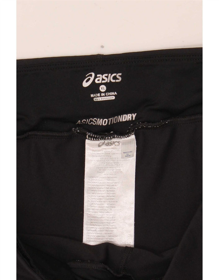 Женские леггинсы-капри Asics UK 18 XL, черный полиэстер